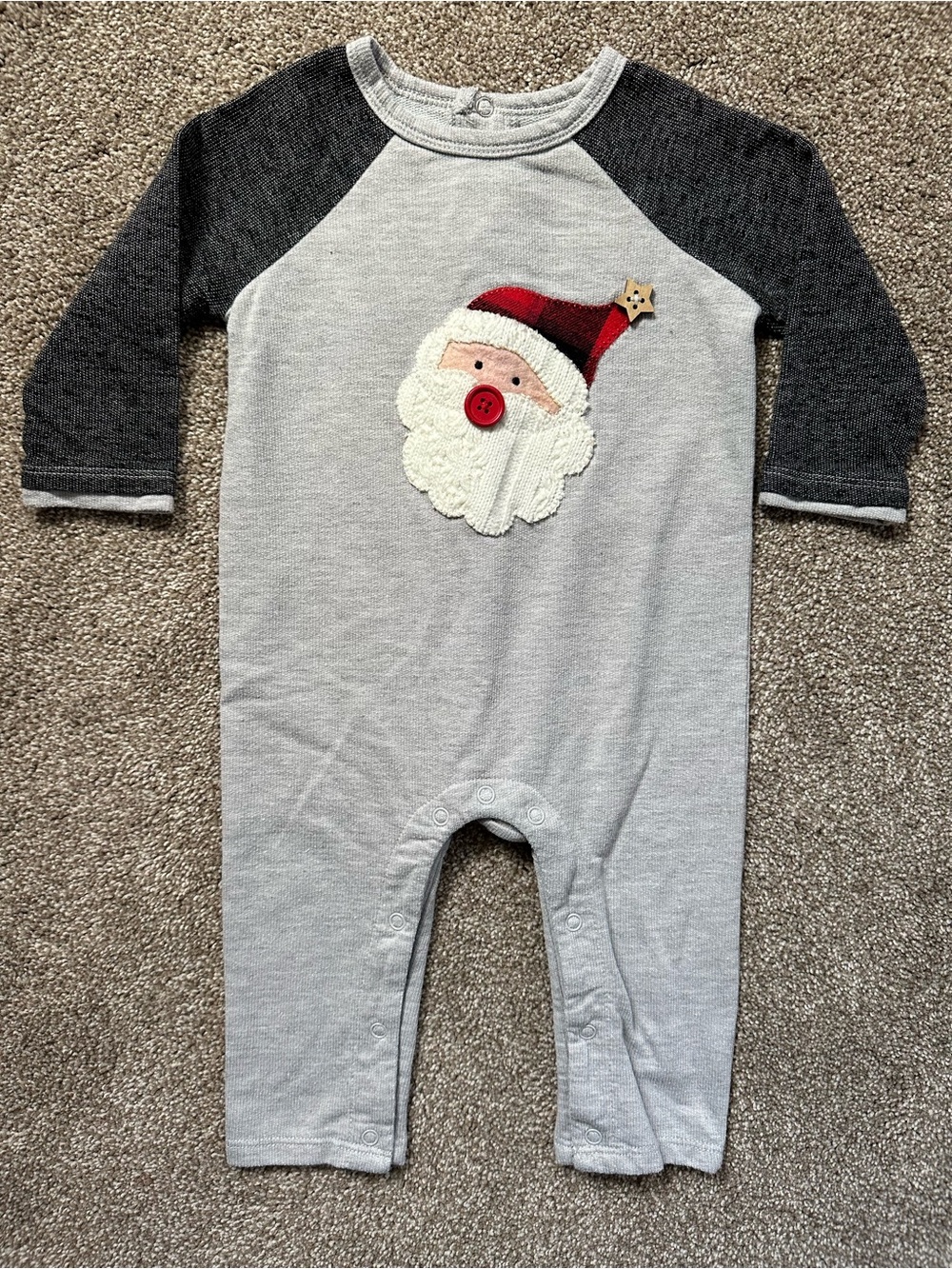 🎅🏻 Mudpie Santa Appliqué One-Piece